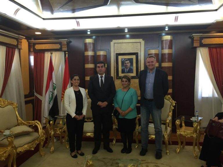Director Pari Ibrahim meets H.E. Farhad Atrushi, Governor of Duhok