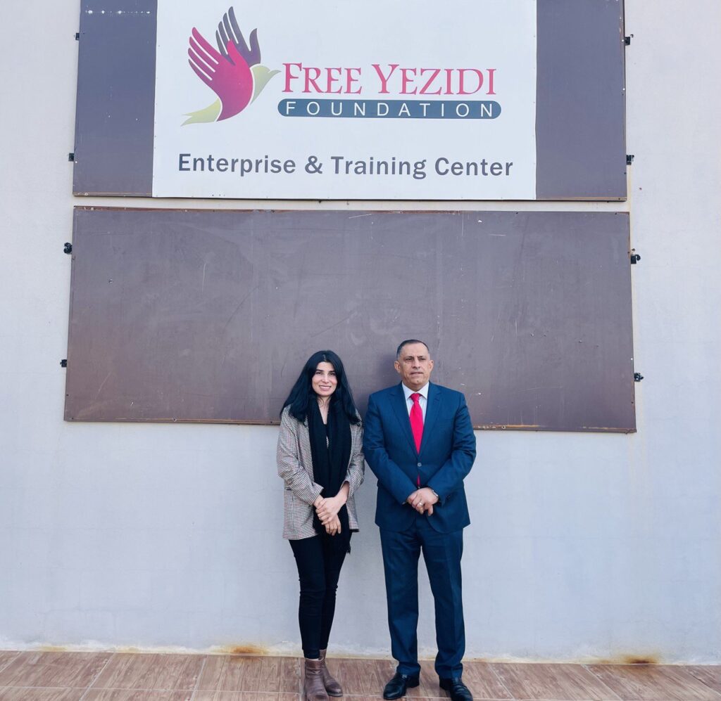 The Iraqi Judge and FYF Country Director Hewan Omer at ETC