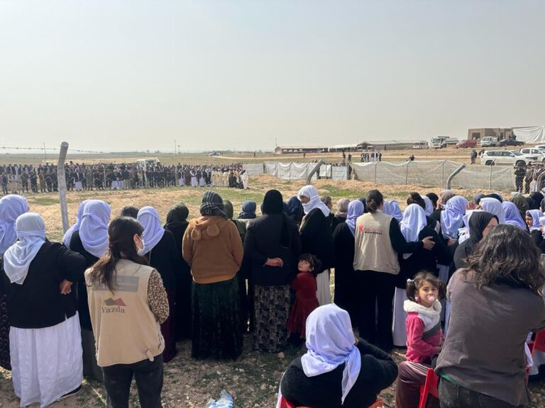 FYF's MHPSS team among families