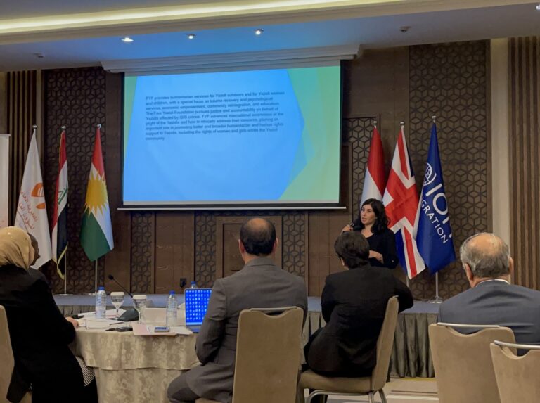 FYF's Iraq Country Director, Hewan Omer, presentation on FYF"s current and prospective MHPSS profile