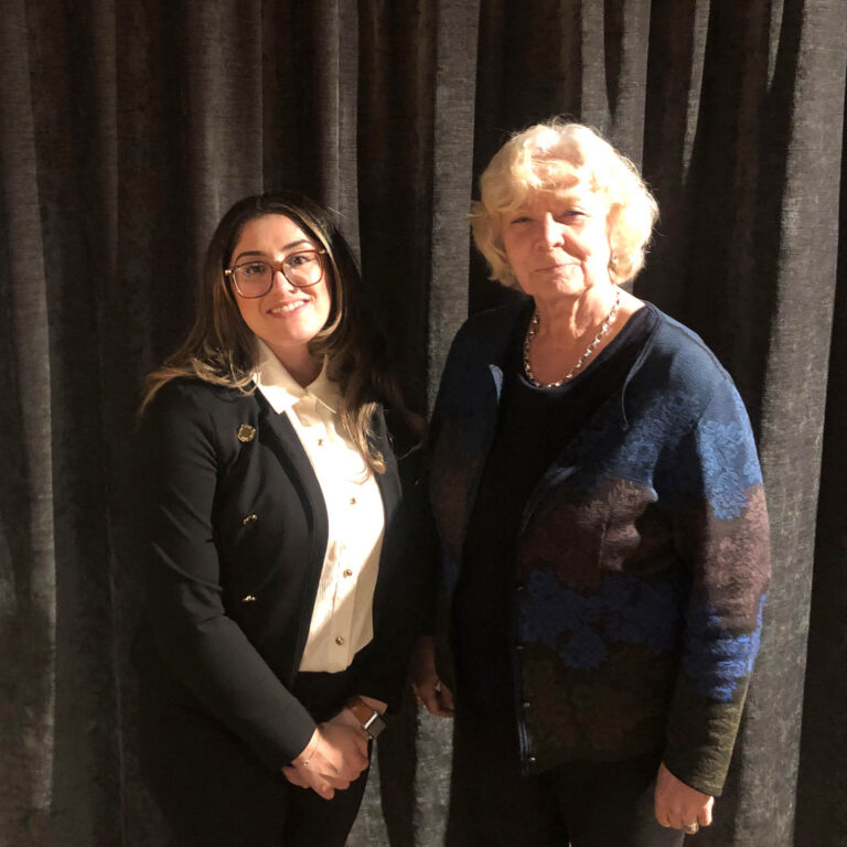 Pari Ibrahim with Swedish Ambassador Maria Leissner