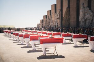 Burial Ceremony for 22 Yezidi Genocide Victims (2)