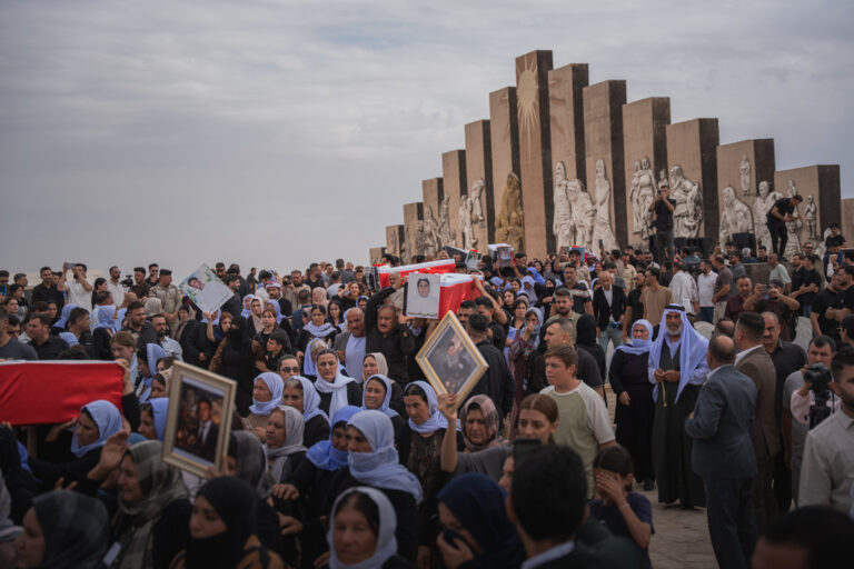 Burial Ceremony for 25 Yezidi Genocide Victims (3)