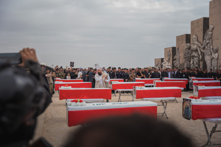 Burial Ceremony for 25 Yezidi Genocide Victims (5)